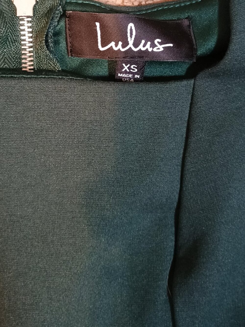 Lulus/Skater Dress/Womens XS/Hunter Green/Spinning Around Mini Date Night Cottag - Picture 3 of 12
